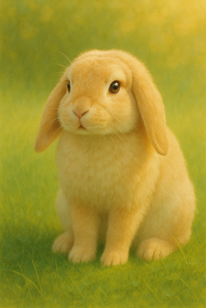 おとなのうさぎ_耳が垂れている