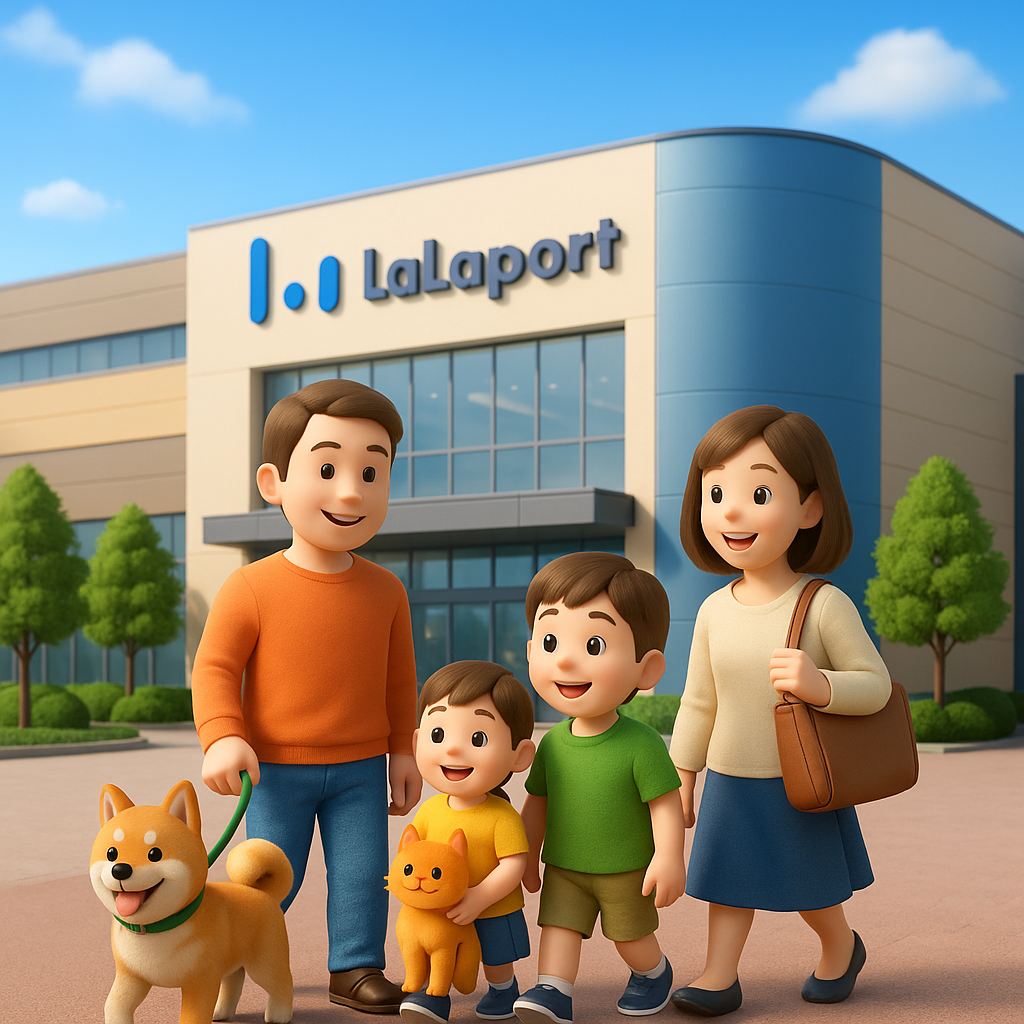 ららぽーとの動物病院へ通う家族